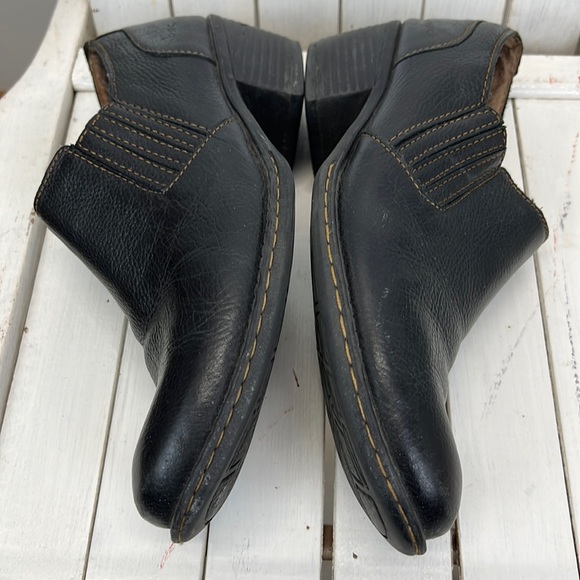 ⭐️BOC Black Leather High Heel Booties shoes size 8/39 - Picture 6 of 10